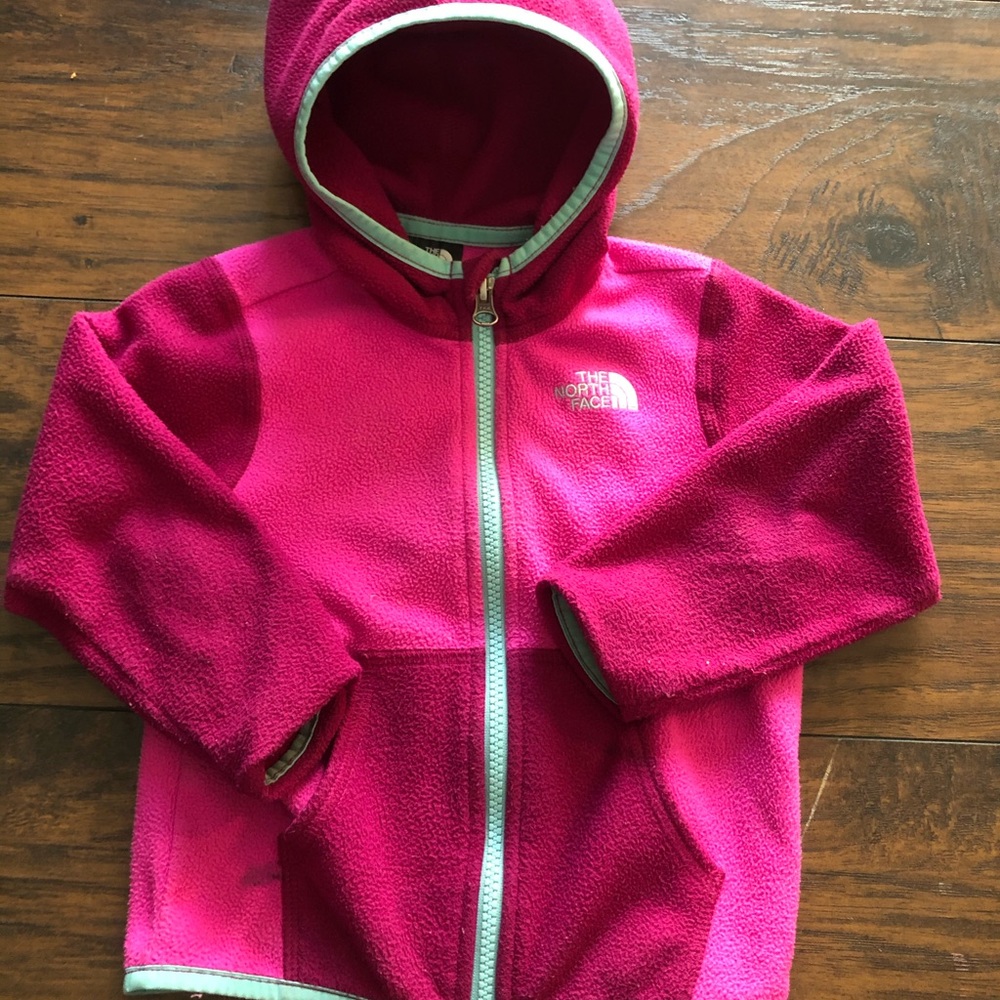 North Face jacket baby girl size 18-24 months
